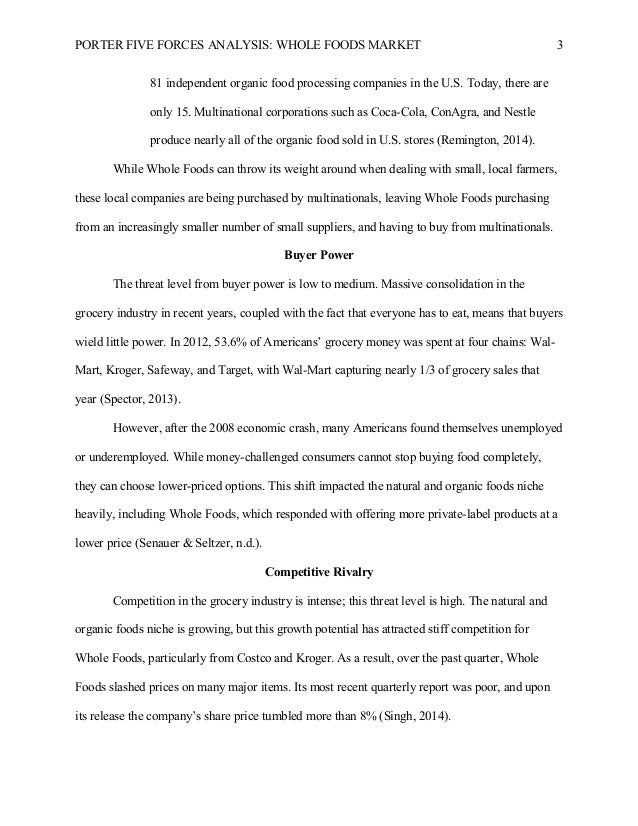 trader joes five forces analysis five forces analysis of supermarket industry